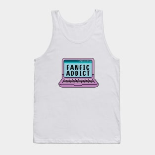 Fanfic Addict - Purple Laptop Tank Top